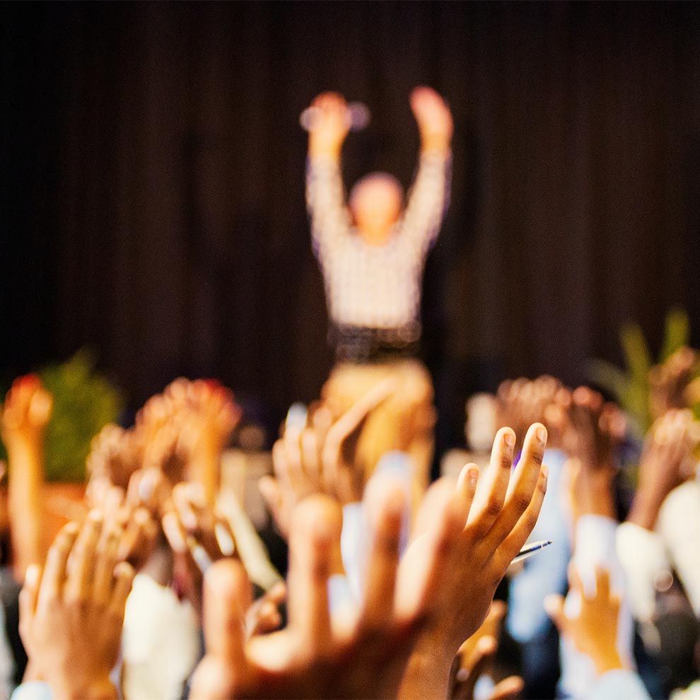 People at a conference